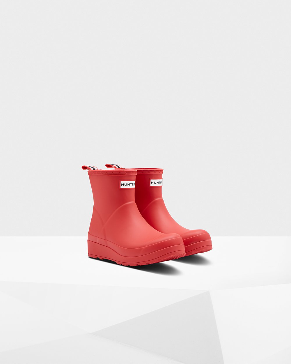 Play Boots Dames - Hunter Original Short Rain - Rood - 08HYOSIKU